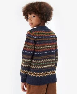 Barbour Boys Case Fair Isle Crew -Arctery Clothing Shop barbour boys case fair isle crew 2