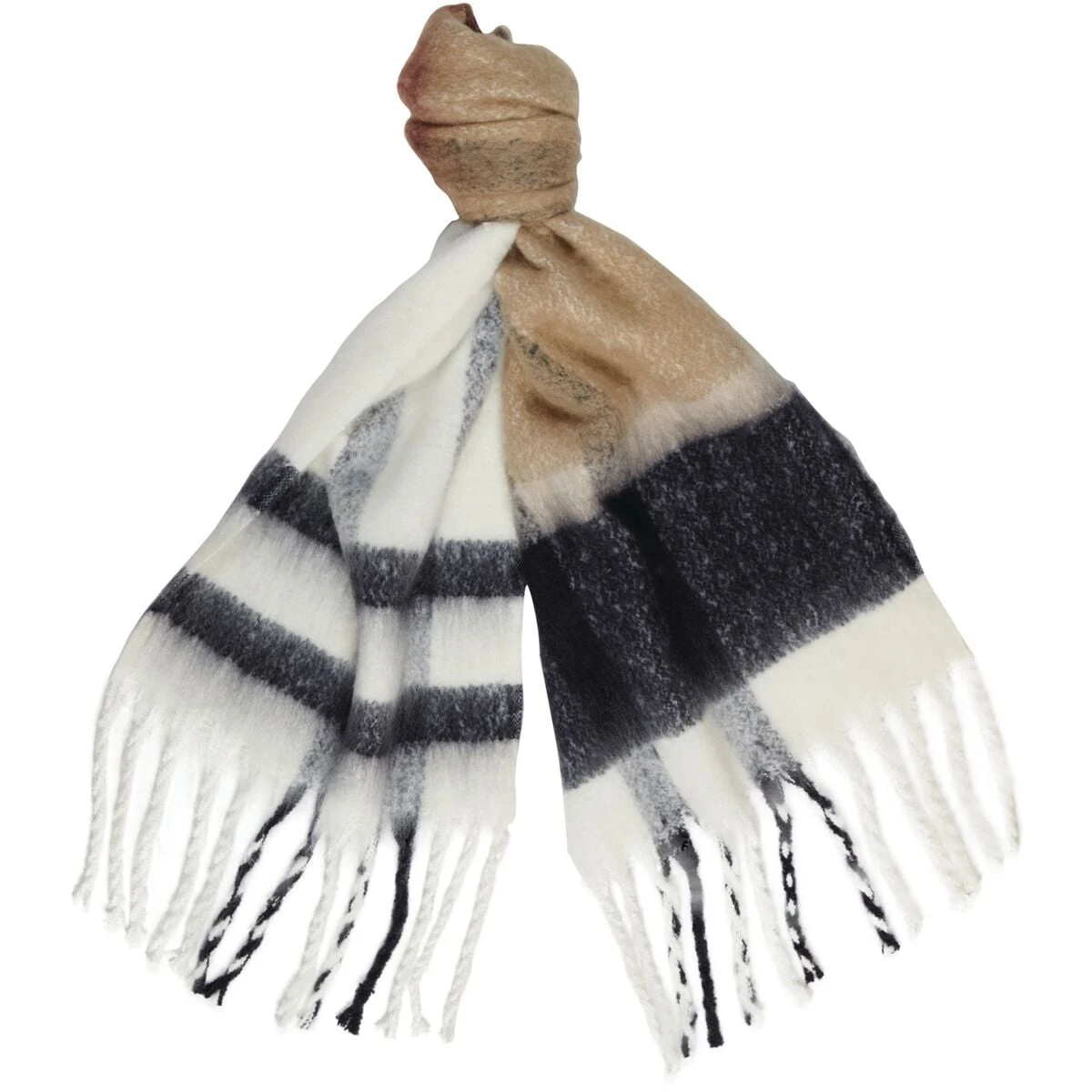 Barbour W's Isla Tartan Boucle Scarf 4 Barbour W's Isla Tartan Boucle Scarf - Image 2