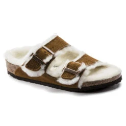 Birkenstock Kids Arizona Shearling Suede Leather