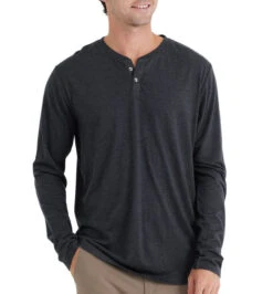 Free Fly Men's Bamboo Heritage Henley -Arctery Clothing Shop free fly mens bamboo heritage henley 2