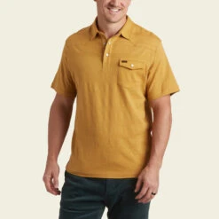 Howler Bros. Men's Ranchero Jacquard Polo : Mescal Jacquard -Arctery Clothing Shop howler bros mens ranchero jacquard polo mescal jac 1
