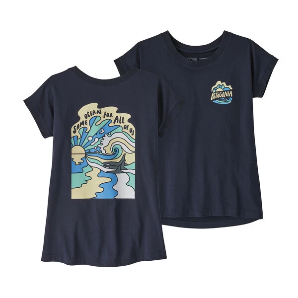 Patagonia Girls' Regenerative Organic Certified Cotton Graphic T-Shirt 4 Patagonia Girls' Regenerative Organic Certified Cotton Graphic T-Shirt - Image 2