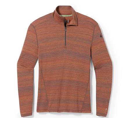Smartwool Men's Classic Thermal Merino Base Layer Pattern 1/4 Zip 4 Smartwool Men's Classic Thermal Merino Base Layer Pattern 1/4 Zip - Image 2