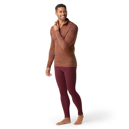 Smartwool Men's Classic Thermal Merino Base Layer Pattern 1/4 Zip 5 Smartwool Men's Classic Thermal Merino Base Layer Pattern 1/4 Zip - Image 3