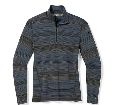 Smartwool Men's Classic Thermal Merino Base Layer Pattern 1/4 Zip 3 Smartwool Men's Classic Thermal Merino Base Layer Pattern 1/4 Zip
