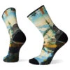 Smartwool M's Hike Light Cushion Mountain Print Crew Socks