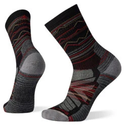 Smartwool M's Hike Light Cushion Mountain Range Pattern Crew Socks