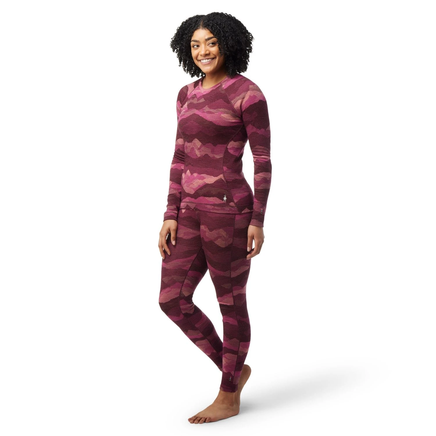 Smartwool Women's Classic Thermal Merino Base Layer Pattern Crew 4 Smartwool Women's Classic Thermal Merino Base Layer Pattern Crew - Image 2