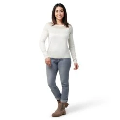 Smartwool Women's Edgewood Colorblock Crew Sweater -Arctery Clothing Shop smartwool womens edgewood colorblock crew sweater 2
