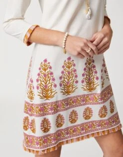 Spartina Island Fringe 3/4 Sleeve Dress -Arctery Clothing Shop spartina island fringe 3 4 sleeve dress 2